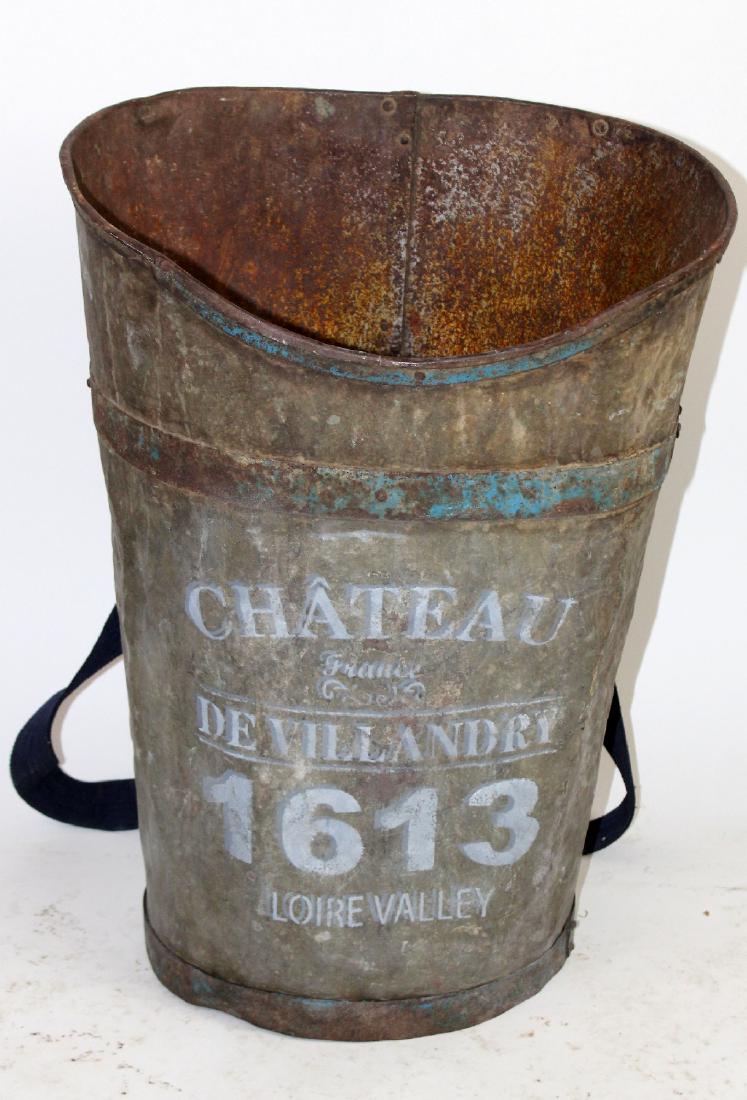 Metal French grape harvest backpack (hotte) (1 of 4)