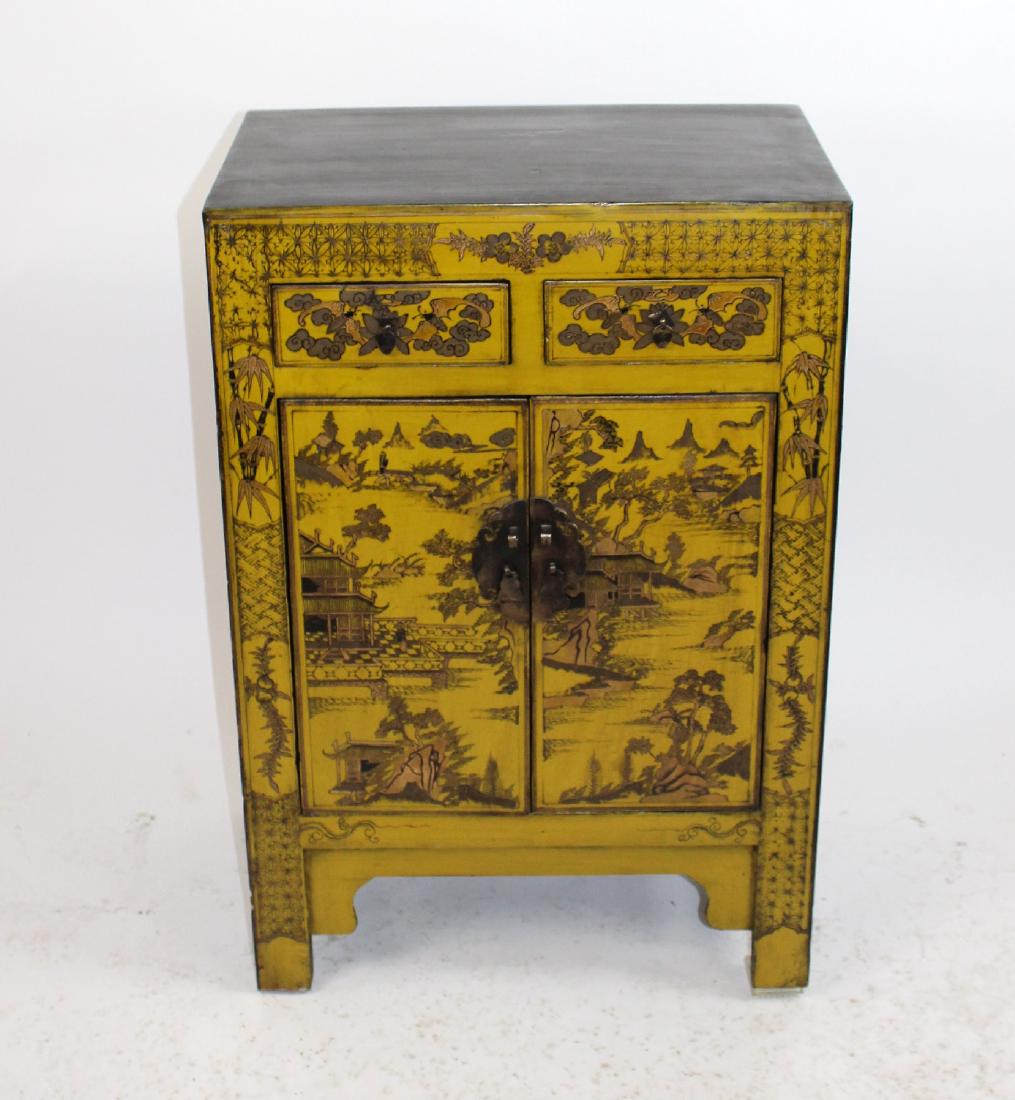 Chinese painted small cabinet (1 of 3)