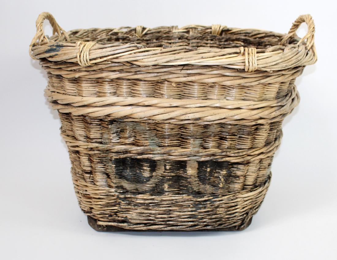 French wicker oval grape harvest basket (1 of 6)