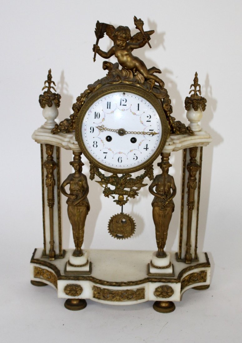 French Louis XVI Vincenti & Cie mantle clock (1 of 8)