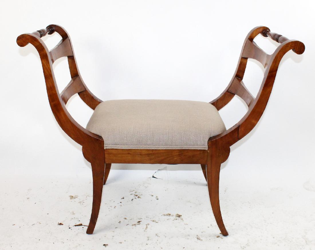 French window seat bench in walnut (1 of 7)