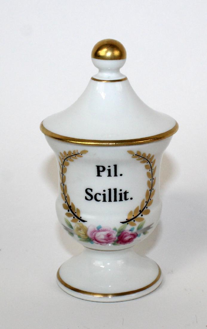 French Limoges miniature porcelain apothecary jar (1 of 7)