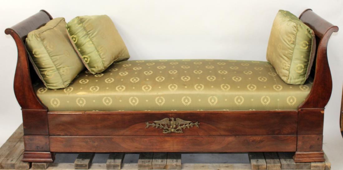 French Empire recamier in walnut (1 of 6)