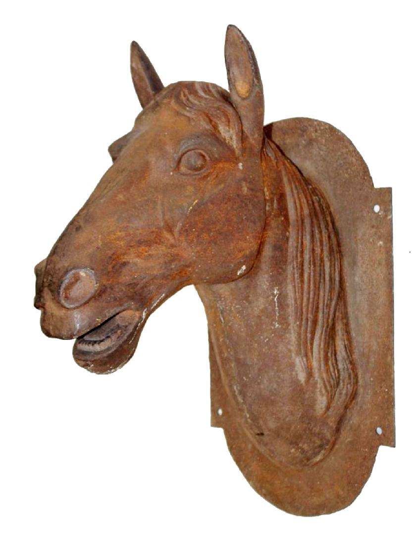 Cast iron wall mount horse head