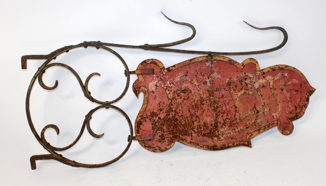 French double sided trade sign (1 of 7)