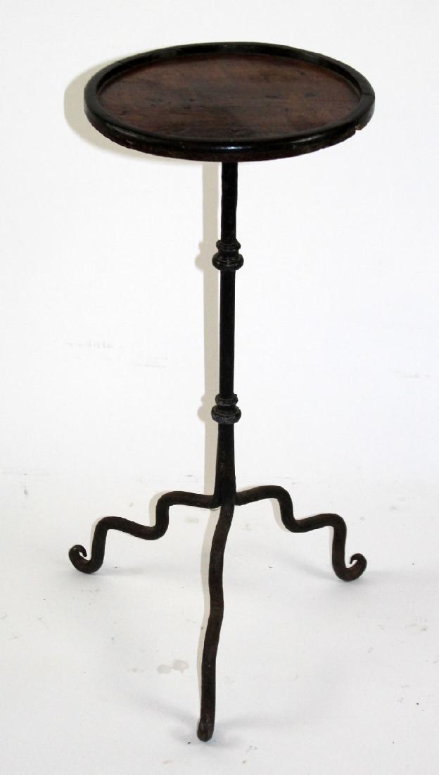 French iron base gueridon table (1 of 4)