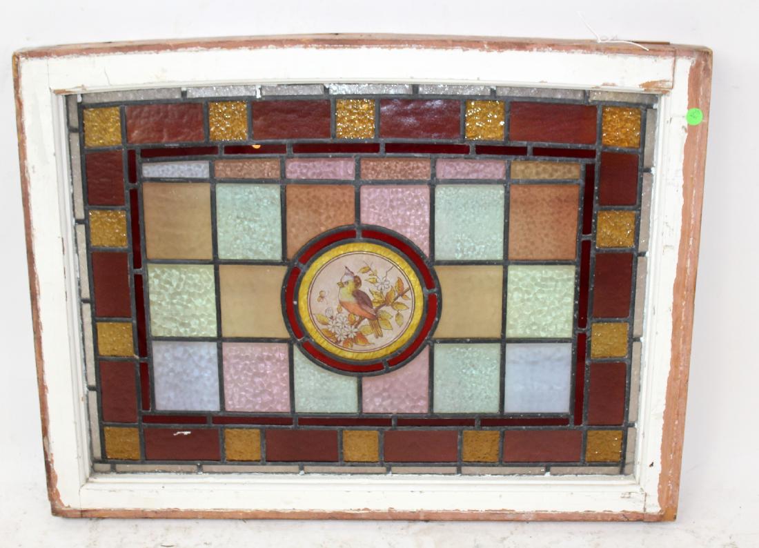 Stained & leaded glass cottage window (1 of 5)