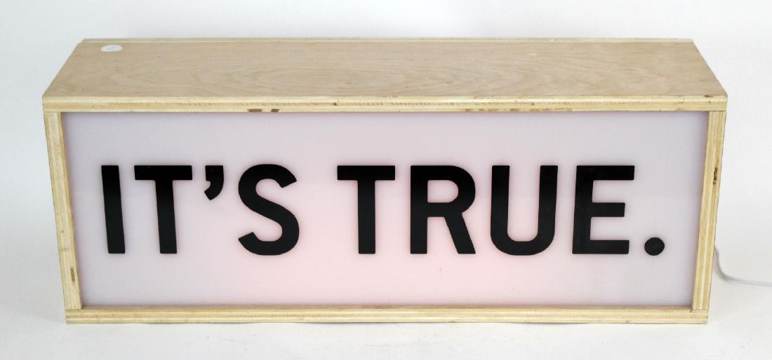 "It's True" light box (1 of 4)