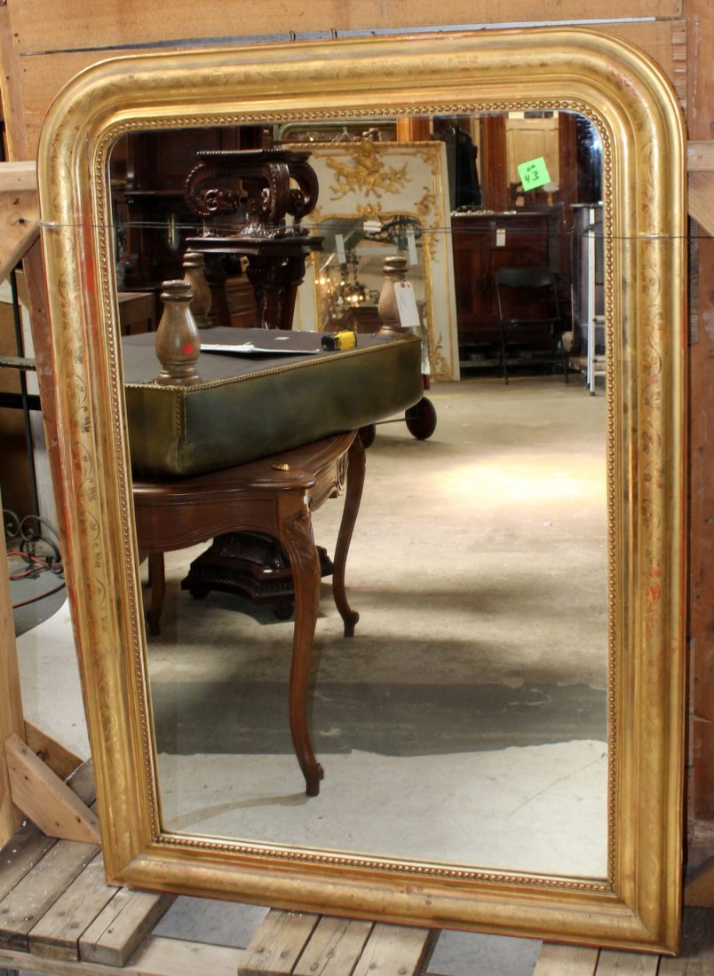 French Louis Philippe gold leaf mirror (1 of 4)