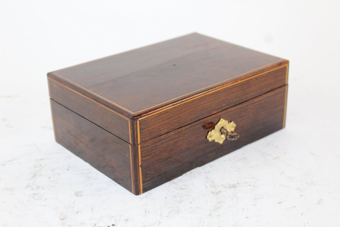French banded rosewood dresser box (1 of 5)