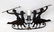 Antique figural iron chateau candle wall sconce