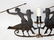 Antique figural iron chateau candle wall sconce - 3