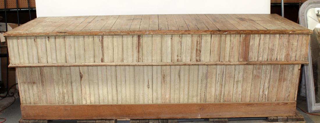 Rustic reclaimed wood counter or work bench (1 of 9)