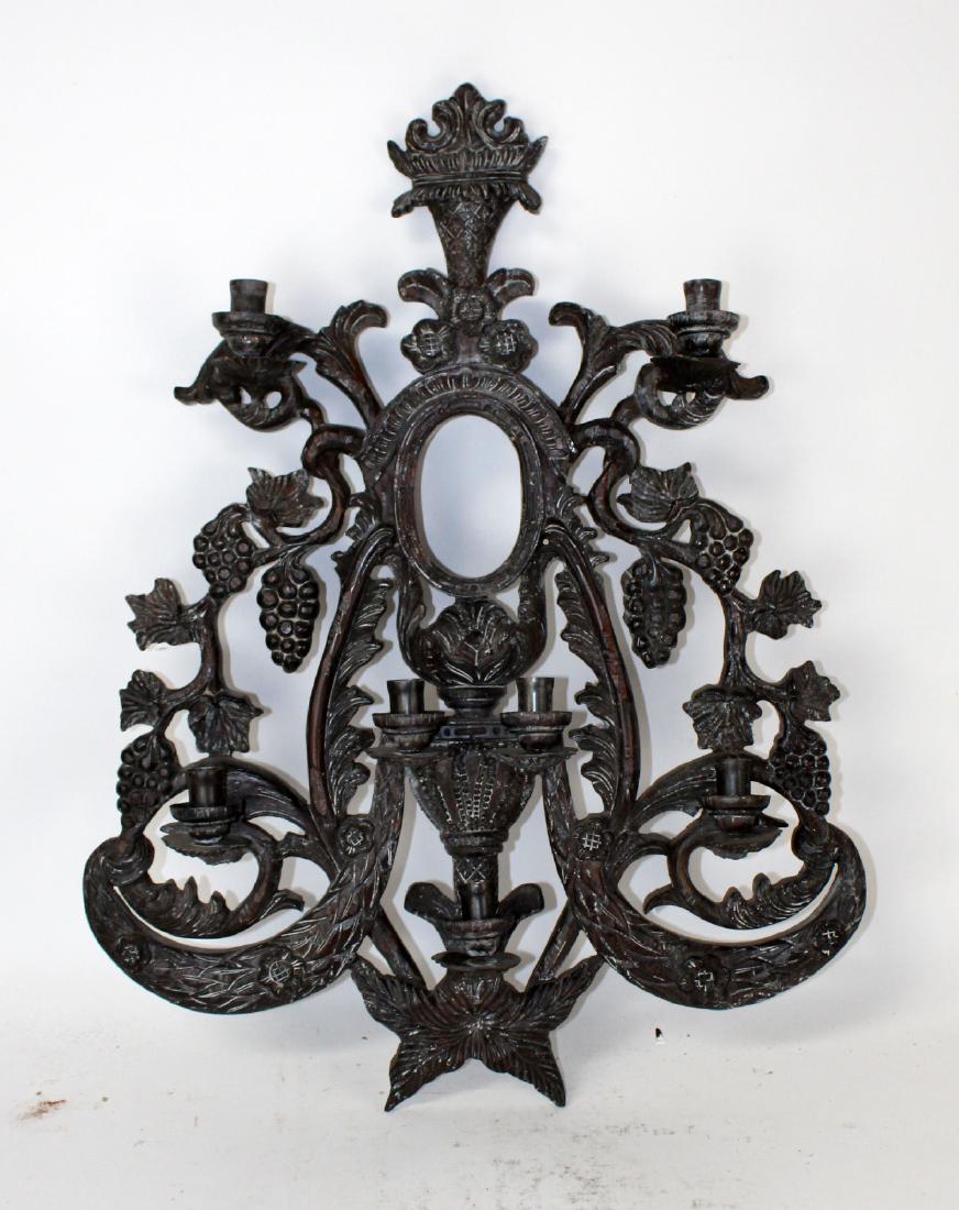 Guildmaster carved candle wall sconce (1 of 5)