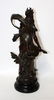 "L Progres" patinated metal statue after Moreau - 5