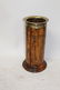 French wood & brass umbrella stand - 3