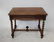 French carved walnut bureauplat desk with barley twist - 2