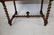 French carved walnut bureauplat desk with barley twist - 5