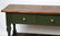 Rustic plank top console with drawers - 8