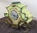 Cinderella coach clock on brass stand - 5