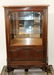 French Provincial carved oak vitrine