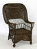 Set of 4 wicker armchairs - 5