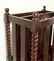 English mahogany magazine rack - 2