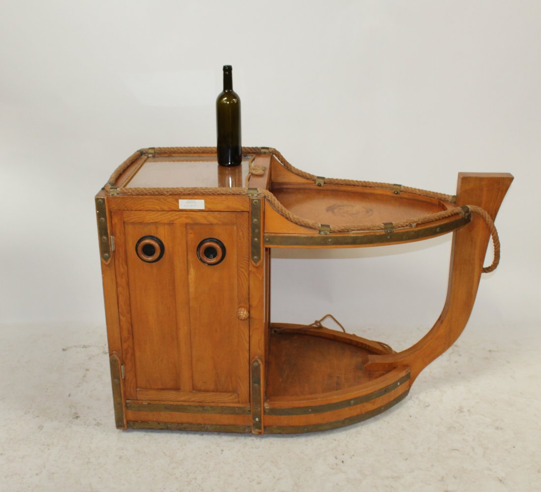 French Bar table in the form of a boat (1 of 8)
