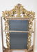 Italian Florentine Rococo gold leaf mirror - 2