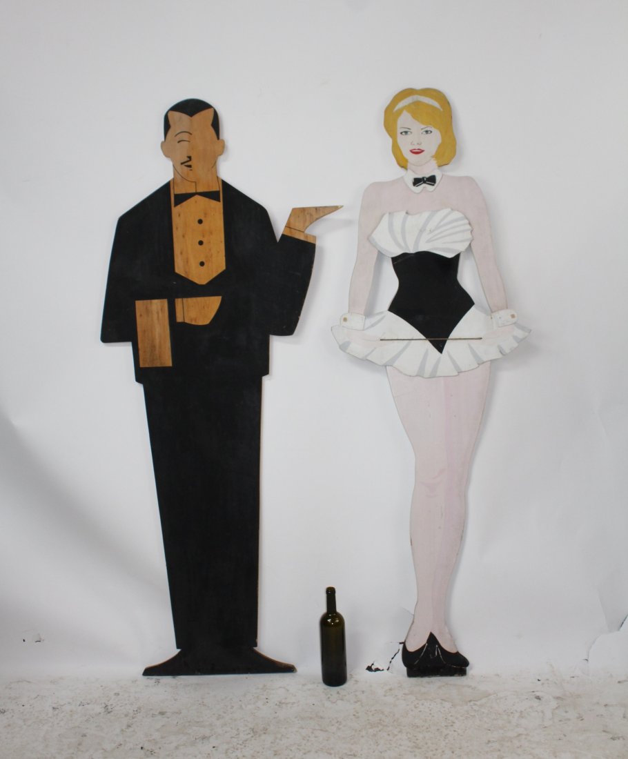 2 Carved figural cutouts from Benneton Milan 1966 (1 of 9)