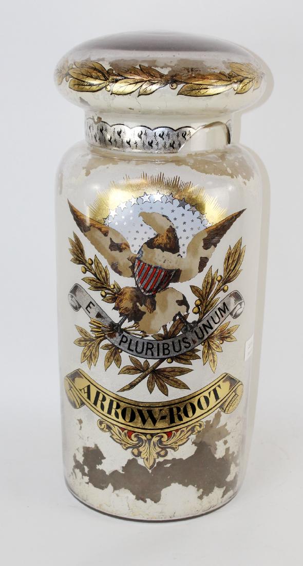 French reverse painted apothecary bottle (1 of 9)