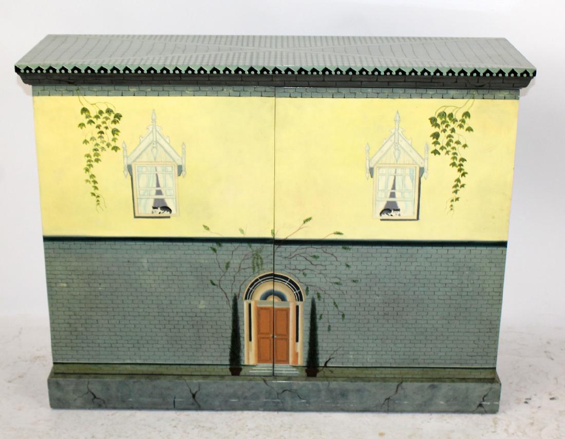 Maitland Smith 2 door painted cabinet (1 of 9)