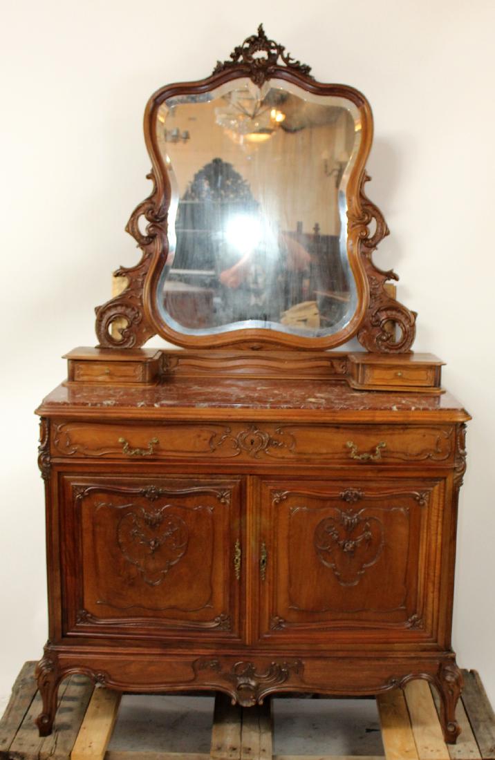 French Louis XV commode with mirror (1 of 4)