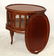 Mahogany oval chocolate cabinet - 4