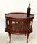 Mahogany oval chocolate cabinet - 7