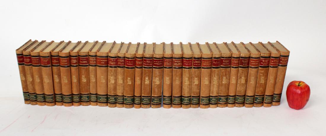 29 Volumes of Swedish leather bound books (1 of 5)