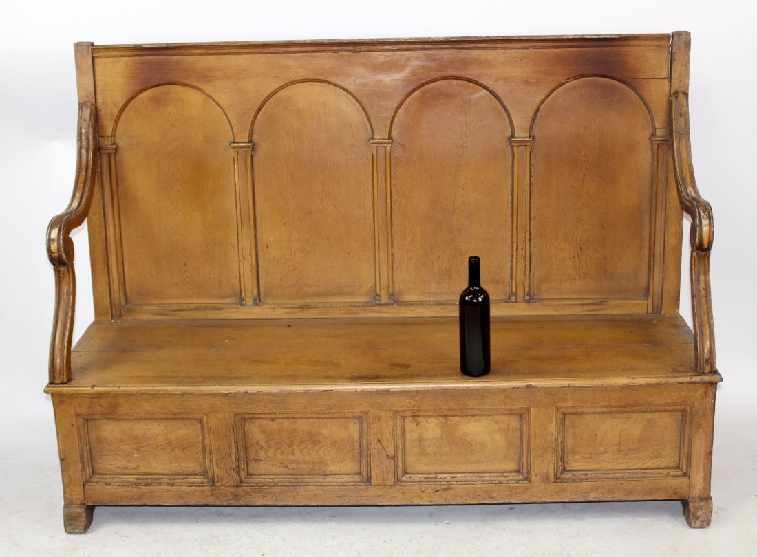 French antique hall bench (1 of 8)