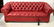 Studded red leather chesterfield sofa - 3