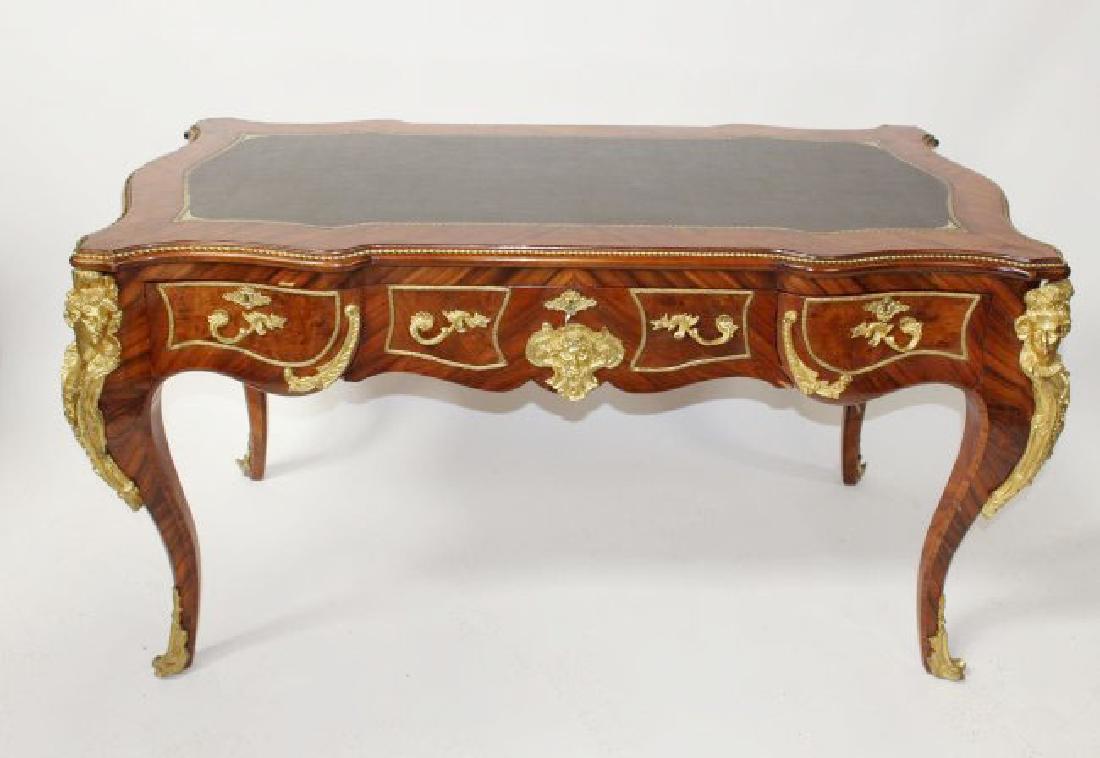 French Louis XV style bureauplat desk (1 of 8)