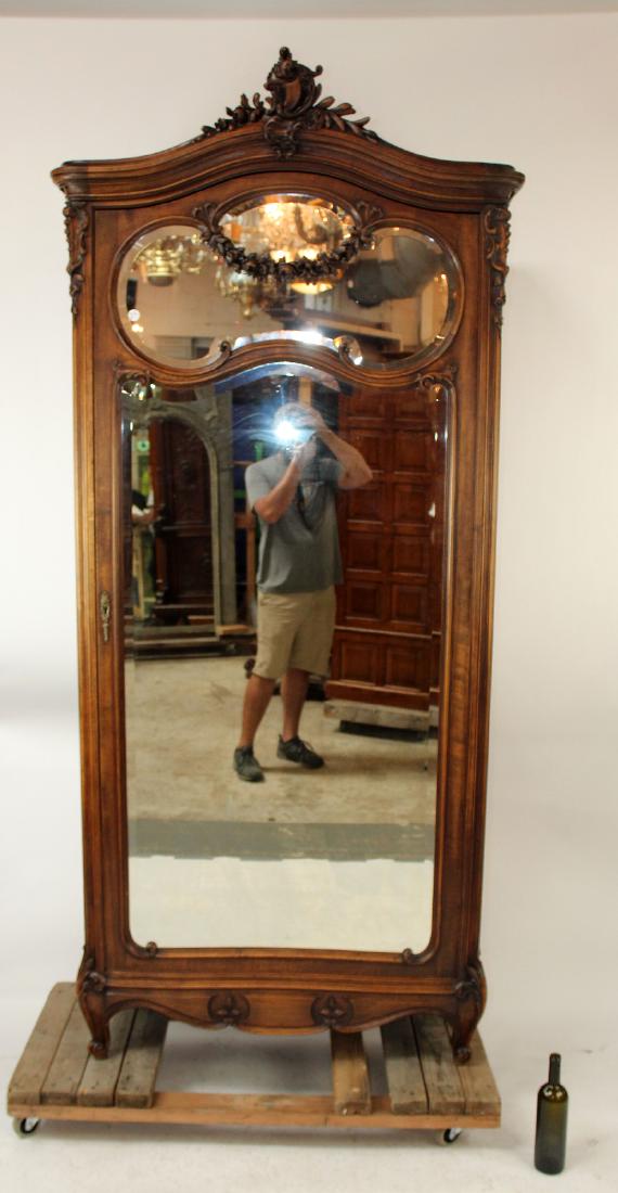 French Louis XV style single door armoire (1 of 6)