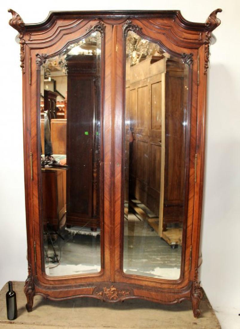 French Louis XV style 2 door armoire (1 of 8)