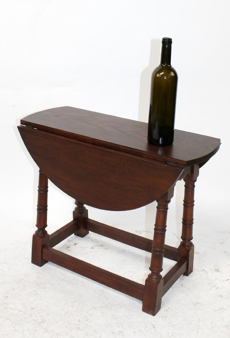 English oak dropside side table (1 of 4)