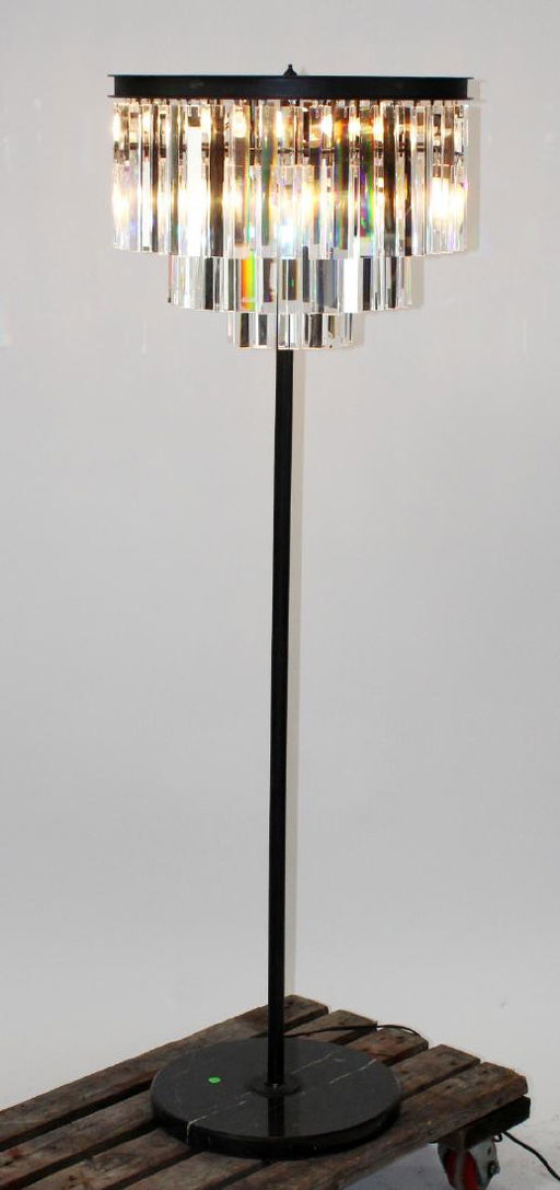 Modern Floor Lamp With Hanging Crystal Prisms Jul 13 2019