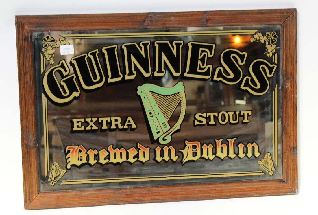 Reverse on glass Guinness beer mirror (1 of 5)