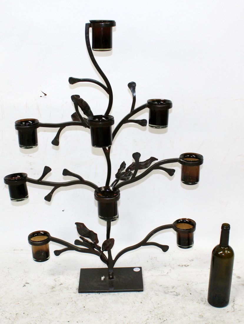 Jan Barboglio 10 arm iron tree form candelabra (1 of 7)
