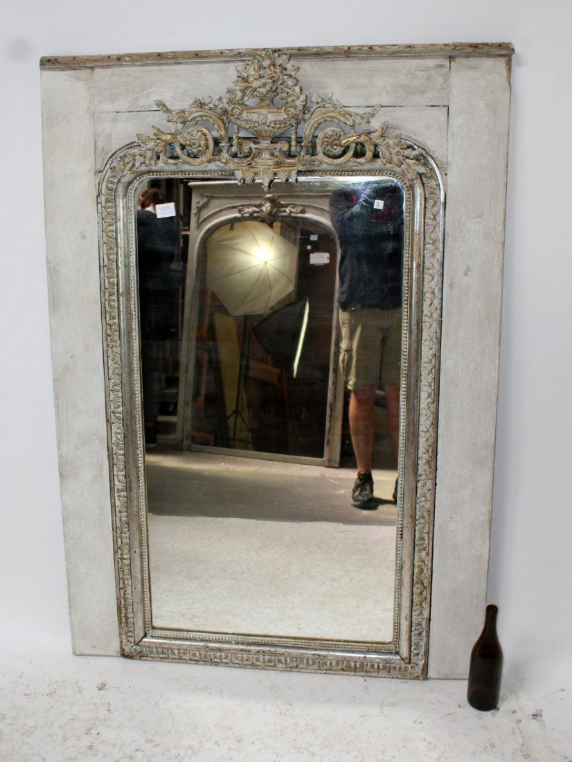 French Louis XVI mirror with flowering urn (1 of 7)