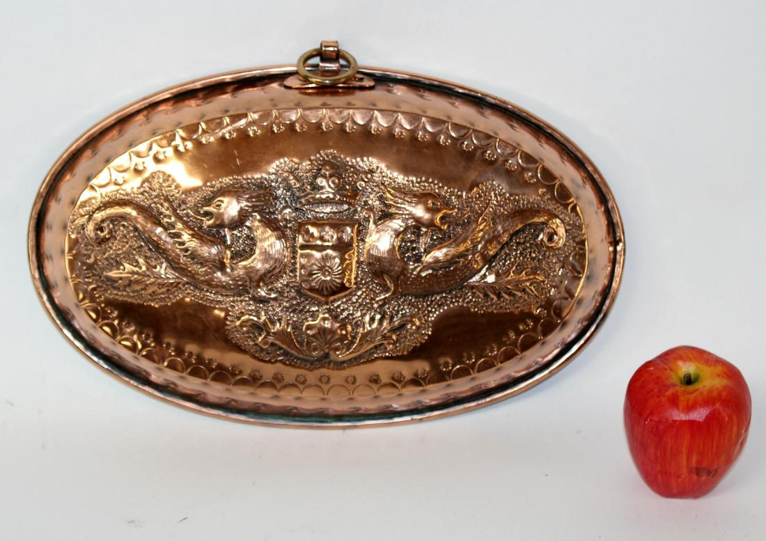 French embossed copper mold with crest (1 of 5)