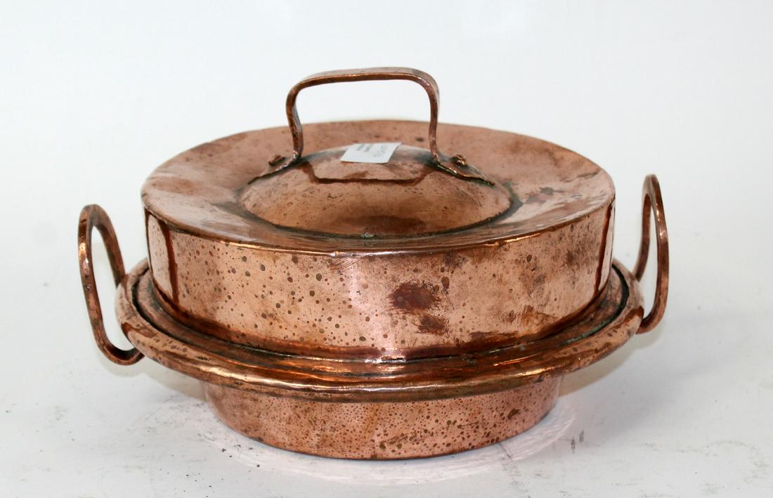 French copper tart pan with lid (1 of 9)
