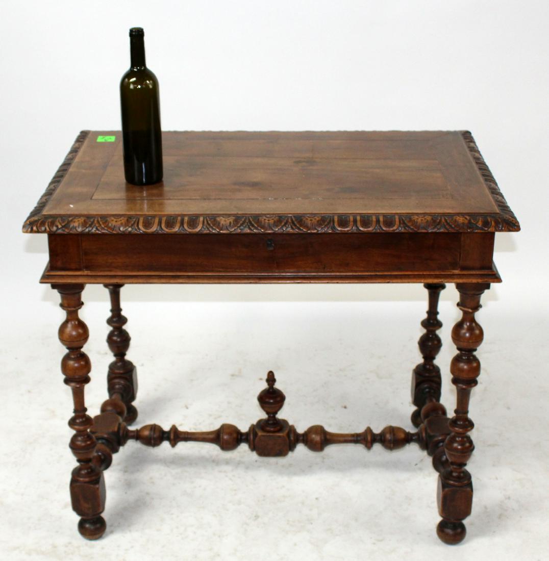 French small bureauplat desk in walnut (1 of 6)