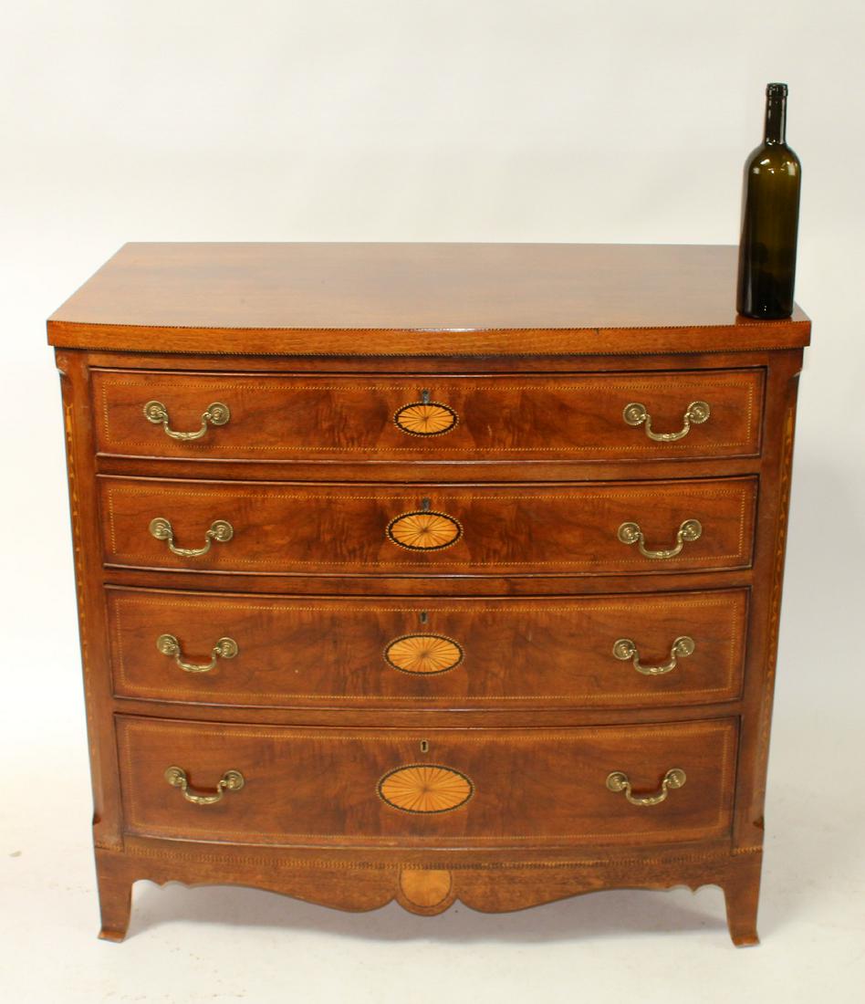 Henredon Natchez collection bow front chest (1 of 9)